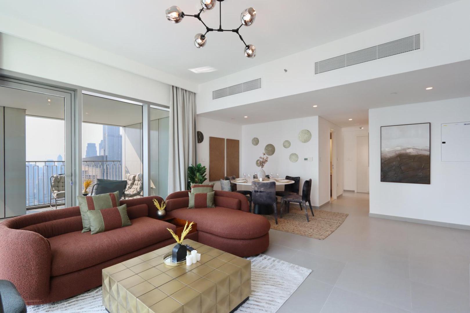 Apartment Livbnb-sky-high Haven 3br With Maid's Room, Burj Khalifa View Dubai