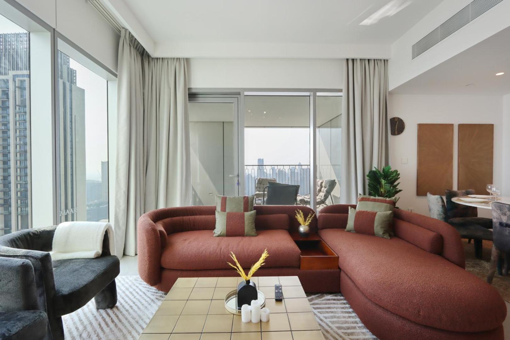 Apartment Livbnb-sky-high Haven 3br With Maid's Room, Burj Khalifa View Dubai