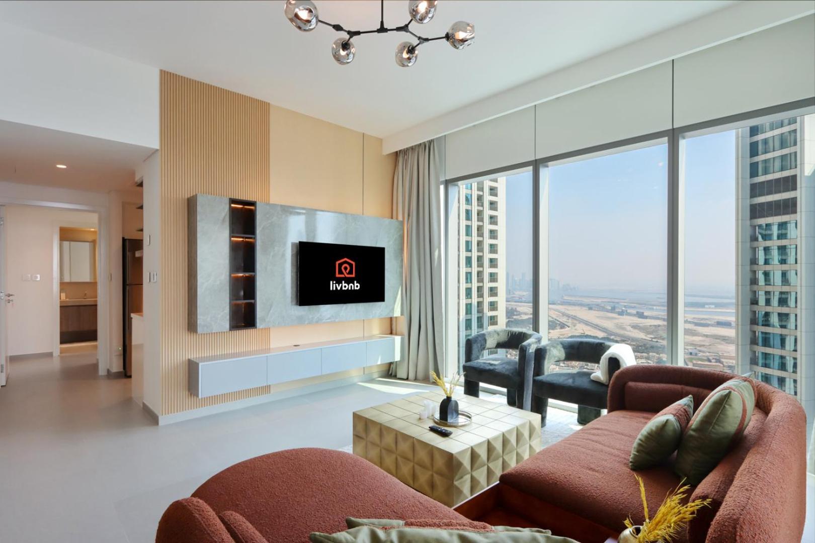 Livbnb-sky-high Haven 3br With Maid's Room, Burj Khalifa View Apartment